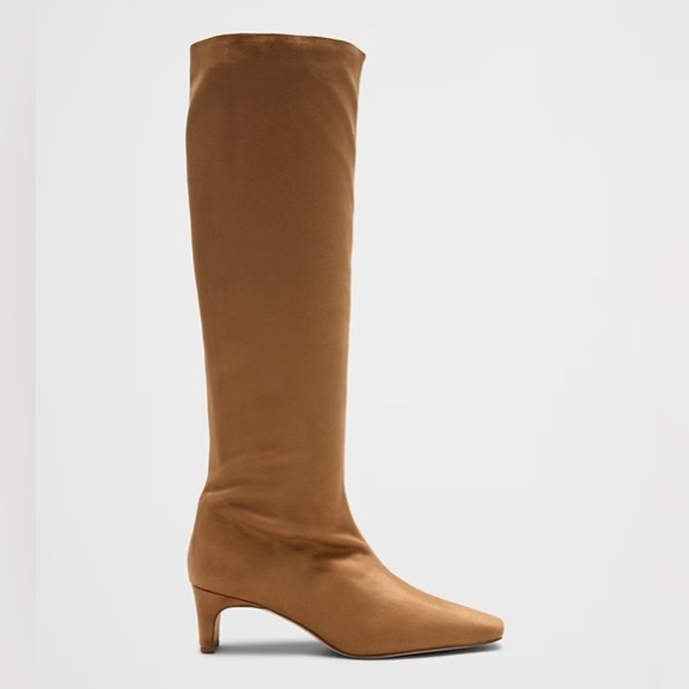 NWT! Banana Republic Brown Vegan Suede Tall Slouch Boot 🪵